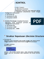 Struktur Kontrol: Struktur Keputusan (Decision Structure)
