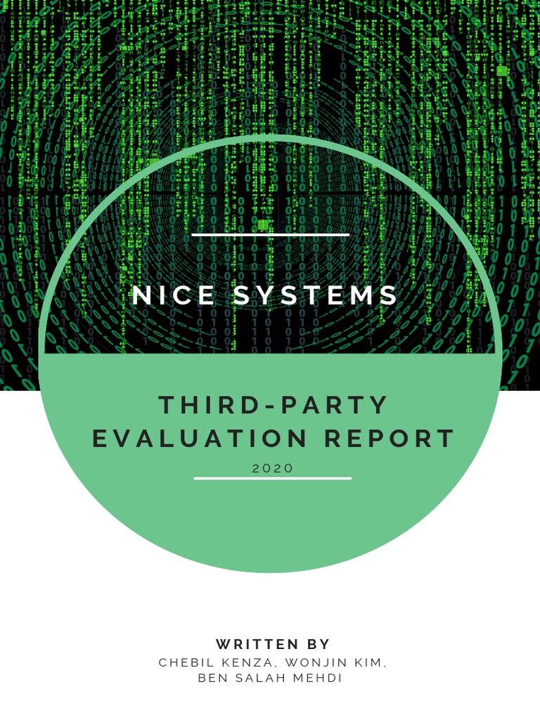 Team Project Example_NICE Systems Report PDF Corporate Social