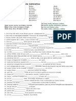 Pretérito IMperfeito Do Indicativo - Exercícios