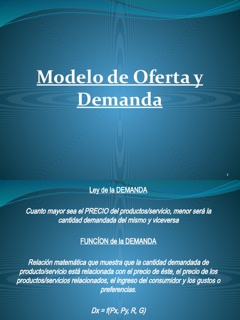 Leyes de Oferta y Demanda | PDF | Oferta y demanda | Oferta (economía)