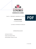 Crecimiento económico, desarrollo sustentable y política económica en la Universidad de Londres