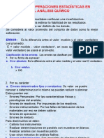 Errores y Operaciones Estadísticas