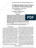 A New Approach For Optimizing A Bipolar Charge Transport Model For Dielectric Materials Theoretical Framework PDF