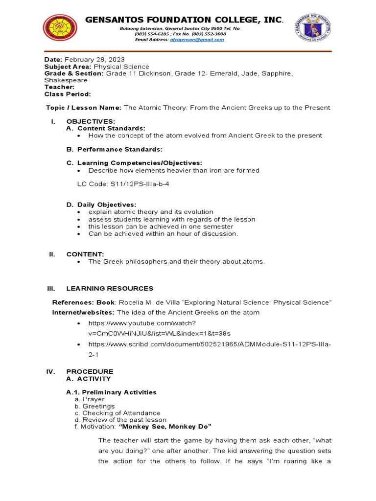 Lp 1 Physical Science Pdf