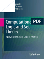 Computational Logic and Set Theory - Applying Formalized Logic To Analysis PDF