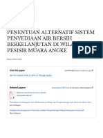 Penentuan Alternatif Sistem Penyediaan Air Bersih Berkelanjutan Di Wilayah Pesisir Muara Angke