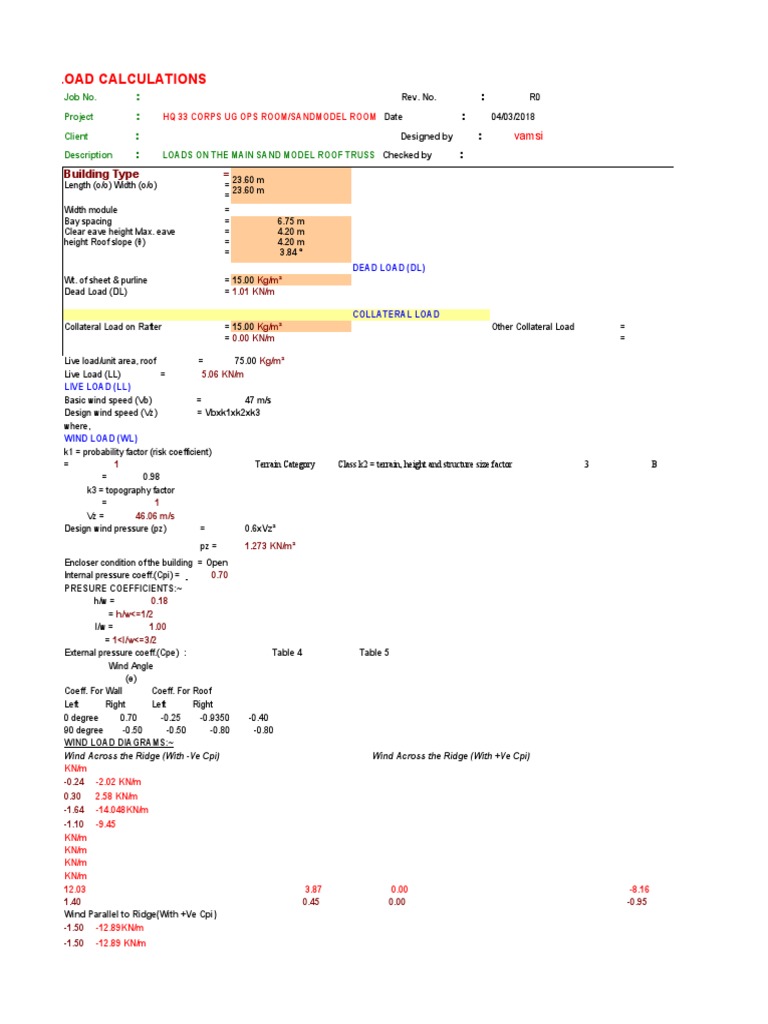 Wind load calculation pdf civil engineering structural engineering