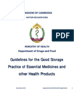 Guidelines For The Storage of Essential Medicines and Other Health Products