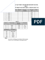 Bài Tập Thực Hành Microsoft Excel Bài 1 Thống Kê Nhập Nguyên Liệu 6 Tháng Đầu Năm 2002