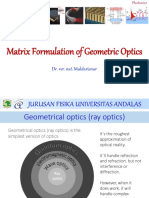 Lecture 4-5 Geometric Optics (Matrix Formulation) PDF