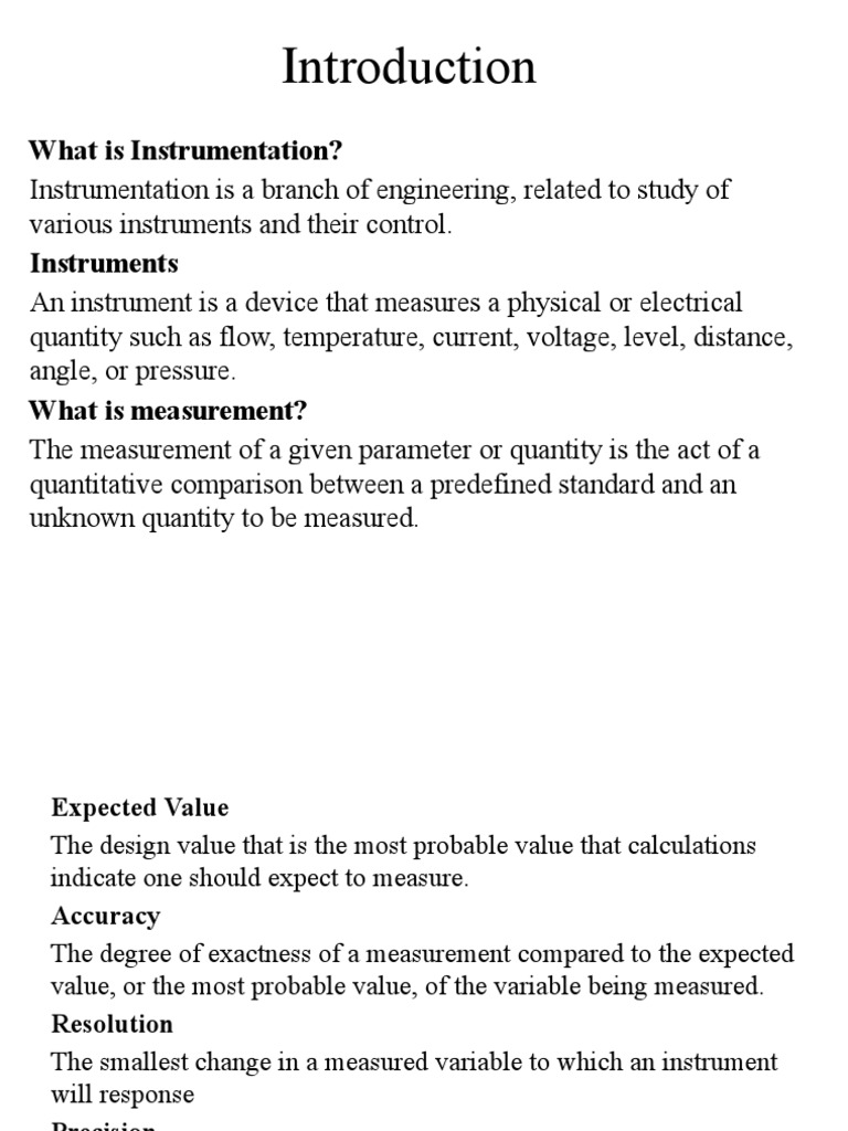 Instrumentation & Error PDF Observational Error Measuring Instrument