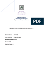 KKU CS241 Digital Logic Lab Report 2