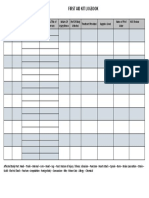 Firts Aid Kit Logbook