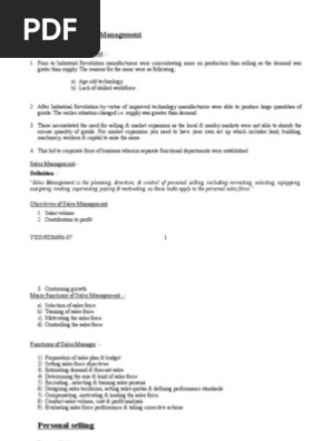 20310594 Sales Distribuion Mgmt