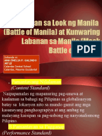 Labanan Sa Look NG Manila Battle of Manila at Kunwaring Labanan Sa Manila Mock Battle of Manila
