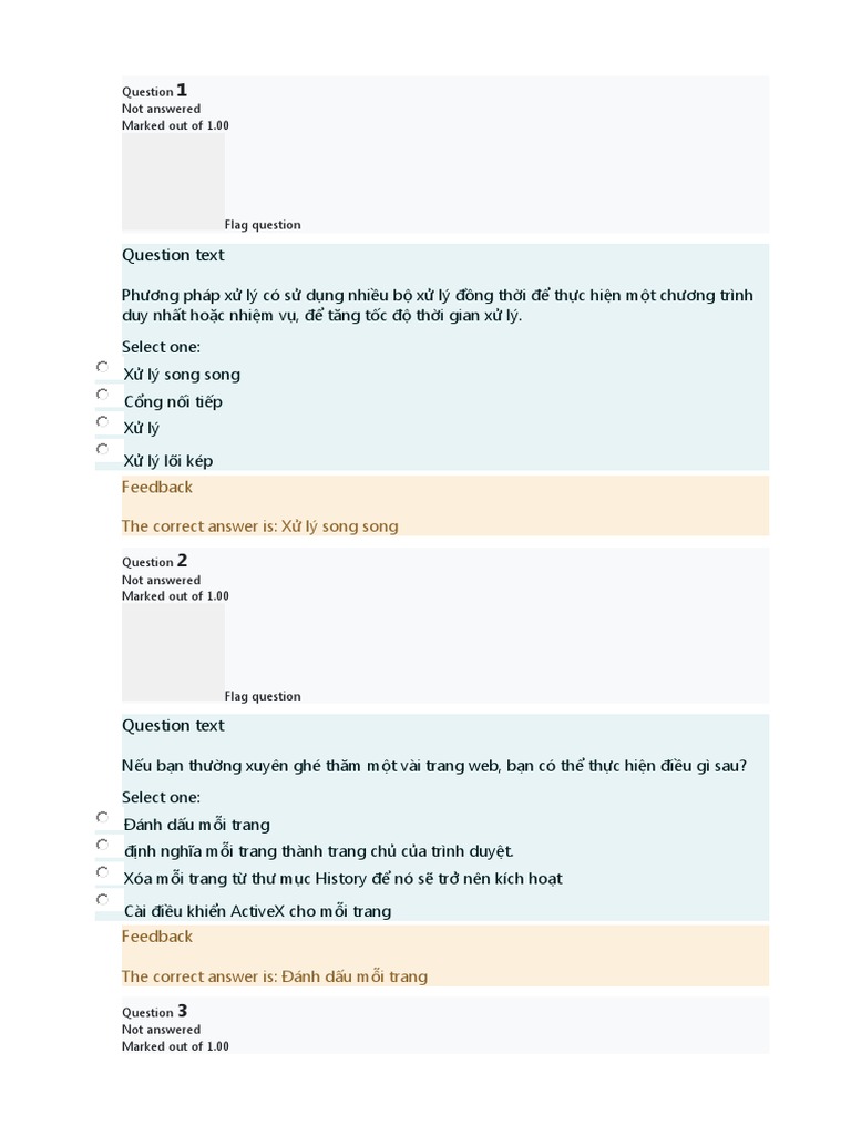 Question Text: Feedback | PDF