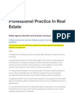 Professional Practice in Real Estate