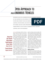 An Open Approach To Autonomous Vehicles