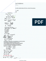 Kinematic Practice Problems PDF