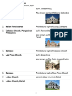 Philippine Church Architectural Styles