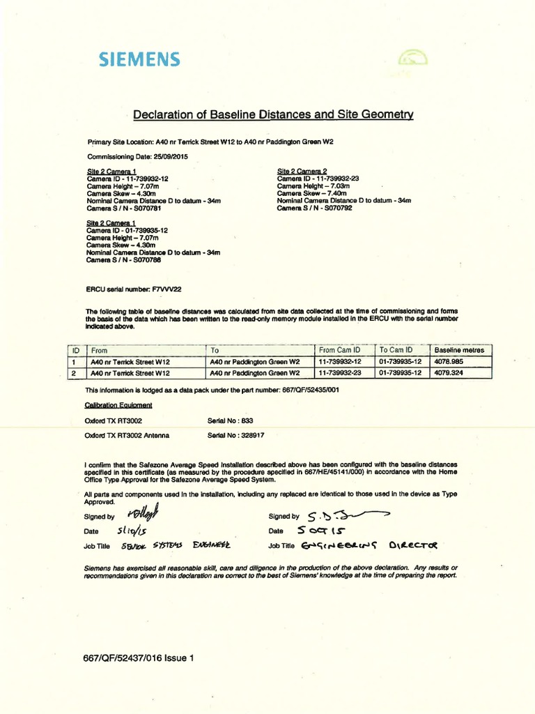Calibration Certificate PDF