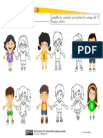 Amigos Del 10 Personajes Semicolor Ficha PDF