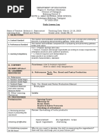 Detailed Lesson Plan in Bread and Pastry Production NC Ii | PDF ...
