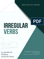 Irregular Verbs List PDF