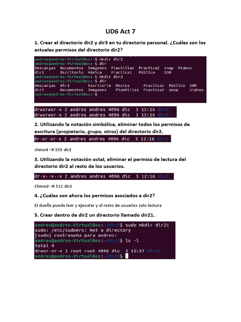 Permisos y Notación Octal en Linux | PDF | Archivo de computadora ...