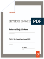 PCA Hypervisor VM TOI Course - Certificate