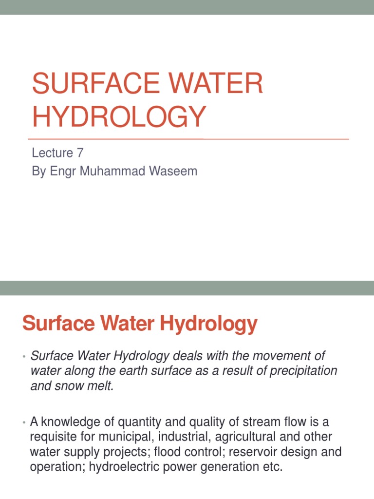 Surface Water Hydrology Pdf _ Chapter 1 The Basics of Catchment ...
