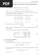 Note 4 - Numerical Solutions To System of Linear Eqns