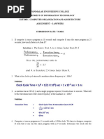 COA ASSIGNMENT 1 - Answers