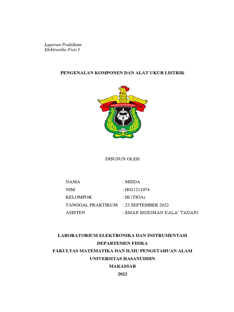 Vii - Misda - Pengenalan Komponen Dan Alat Ukur Listrik PDF | PDF ...