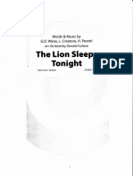 The Lion Sleeps Tonight - Conducteur.