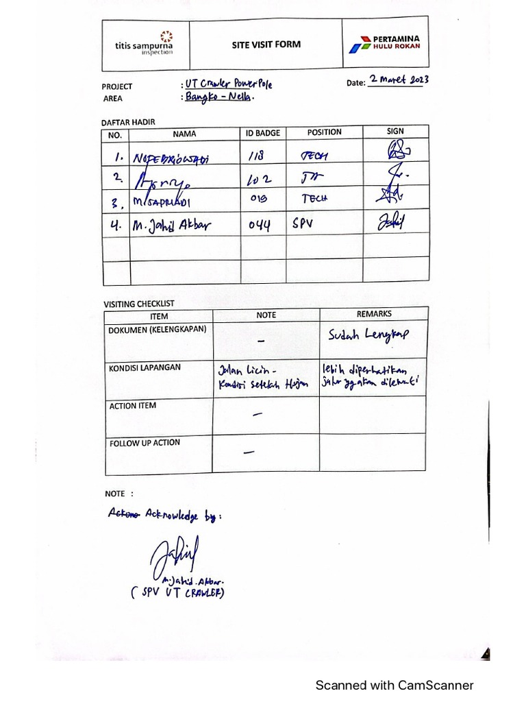 Site visit form 2 march 2023 pdf pdf
