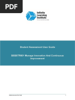 BSBSTR601 Student Assessment User Guide V3