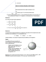 TD 1: Points Et Vecteurs Du Plan Et de L'espace: Exercice 1