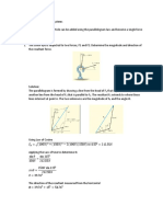 Lecture Notes 4 - Resultant of Coplanar Force Systems (Two Forces)