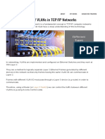 8 Different Types of VLANs in TCP - IP Networks Networks Training