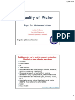 Quality of Water for Concrete Production