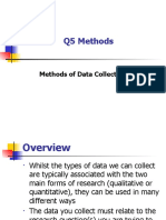 Q5 Methods of Data Collection