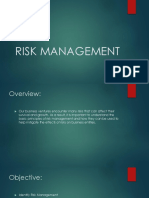 RISK MANAGEMENT My Report