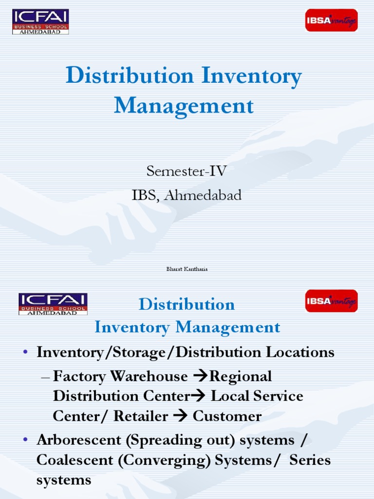 Ditsribution Inventory Management | PDF | Inventory | Warehouse