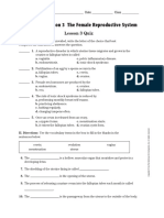 Ch. 16 Quiz Female Reproductive System PDF