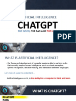 AI ChatGPT, The Good, The Bad and The Ugly
