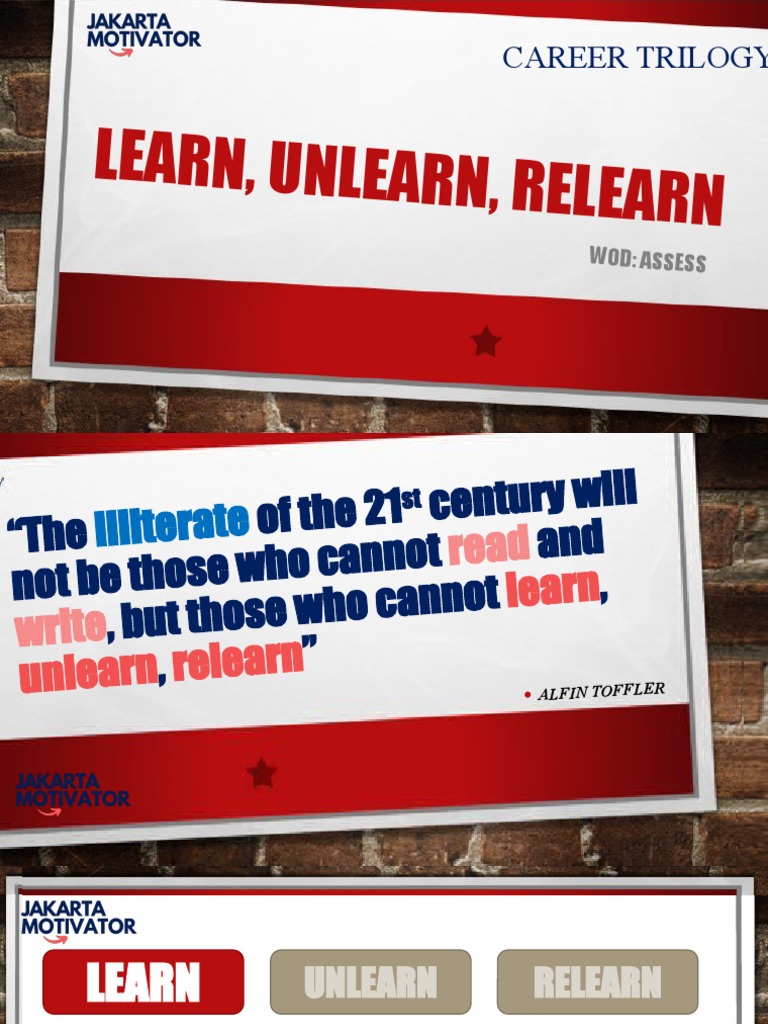 Learn, Unlearn, Relearn Proces…