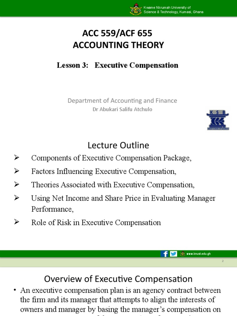 Lesson 3 Executive Compensation | PDF | Executive Compensation | Risk