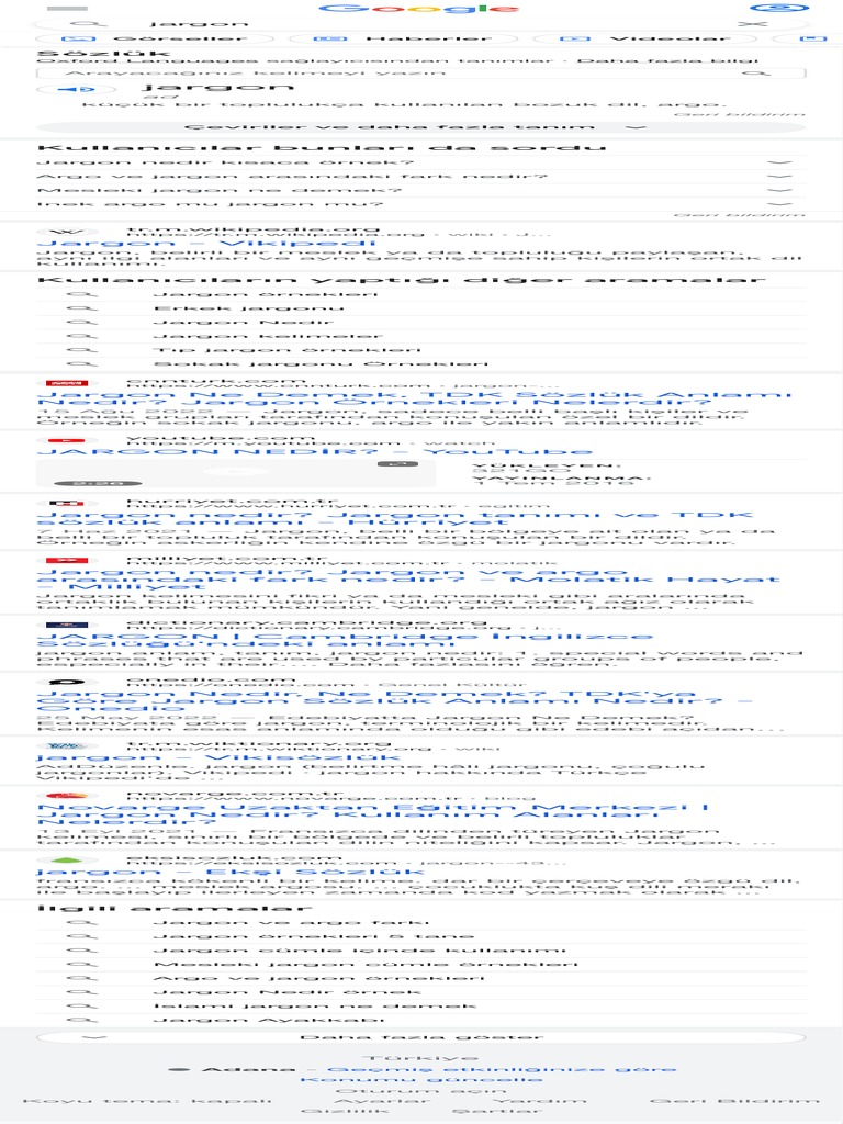 Jargon Google'da Ara PDF