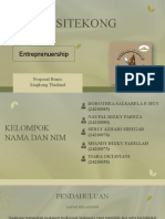 EF Tugas Kelompok - PROPROSAL PPT - Entrepreneurship